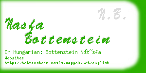 nasfa bottenstein business card